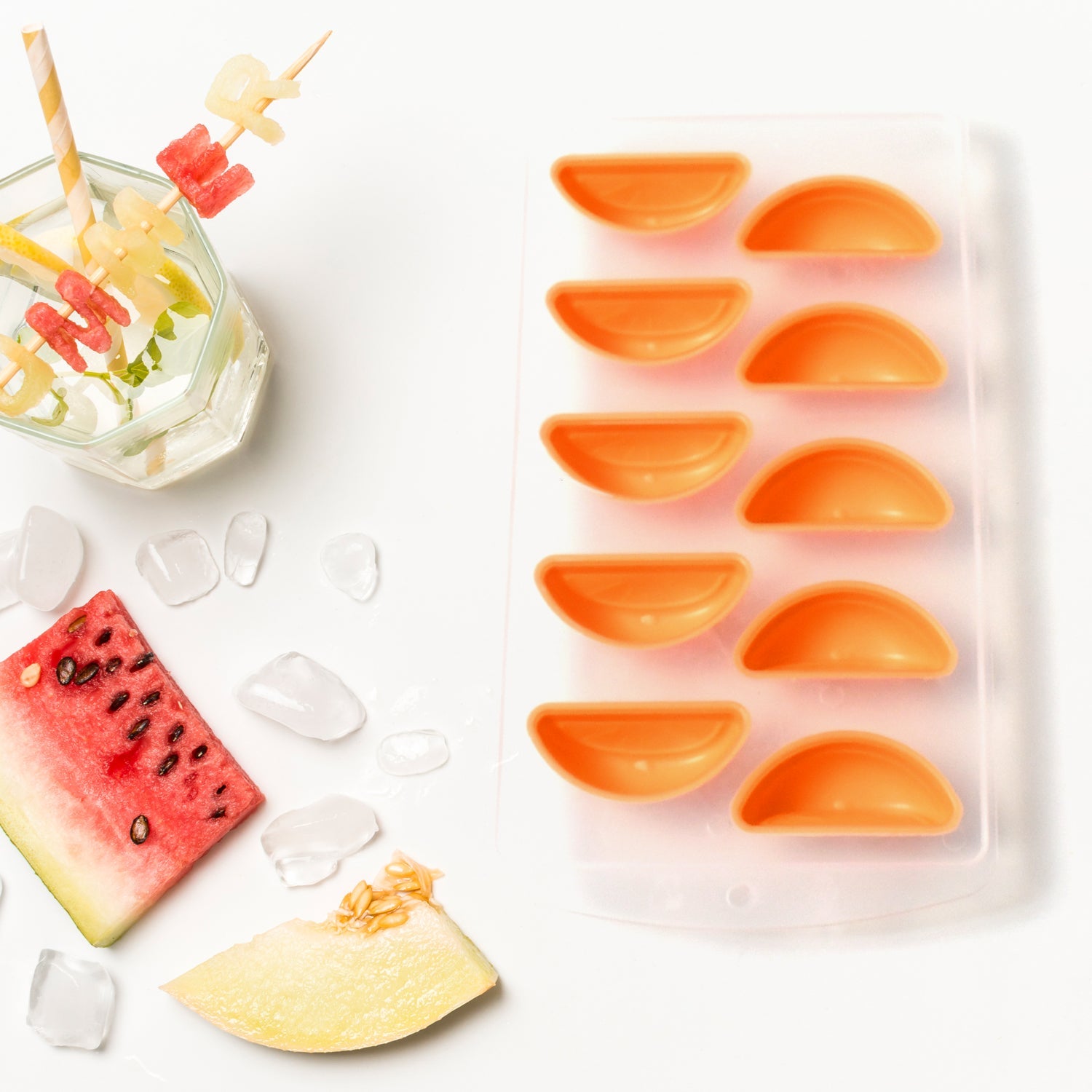 Silicone Mold Ice Cube Tray Creative Sweet Multi Type Ice Tray Buckets, Ice Cube Trays Multi Fruit Shape Ice Tray (1 Pc) Silicone Mold Ice Cube Tray Creative Sweet Multi Type Ice Tray Buckets, Ice Cube Trays Multi Fruit Shape Ice Tray (1 Pc)